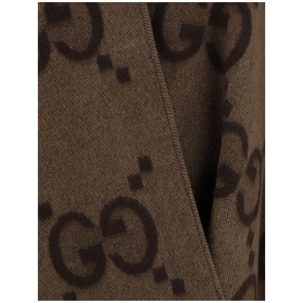 Brown Cashmere Coat Gucci