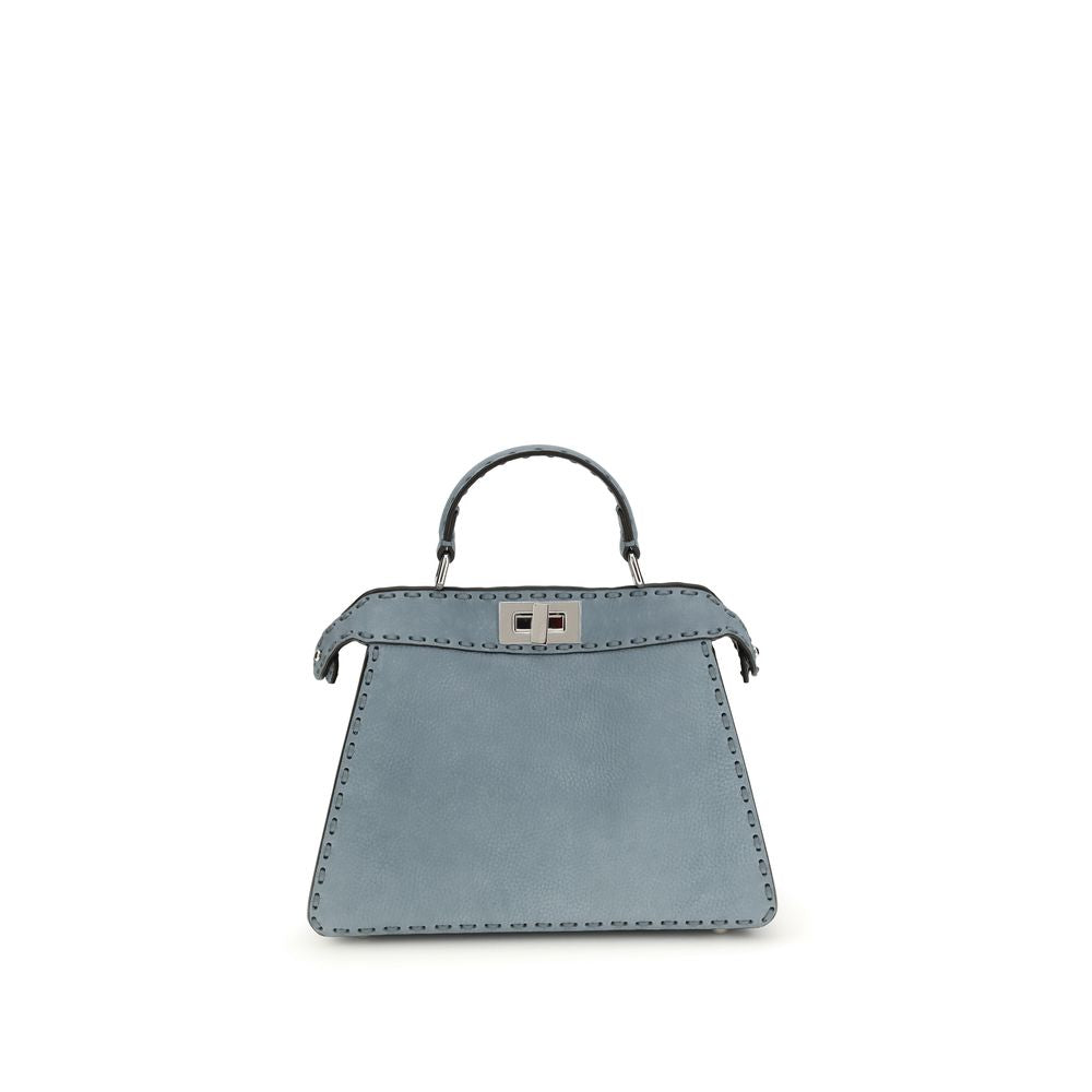 Blue Calf Leather Bos Taurus Handbag Fendi