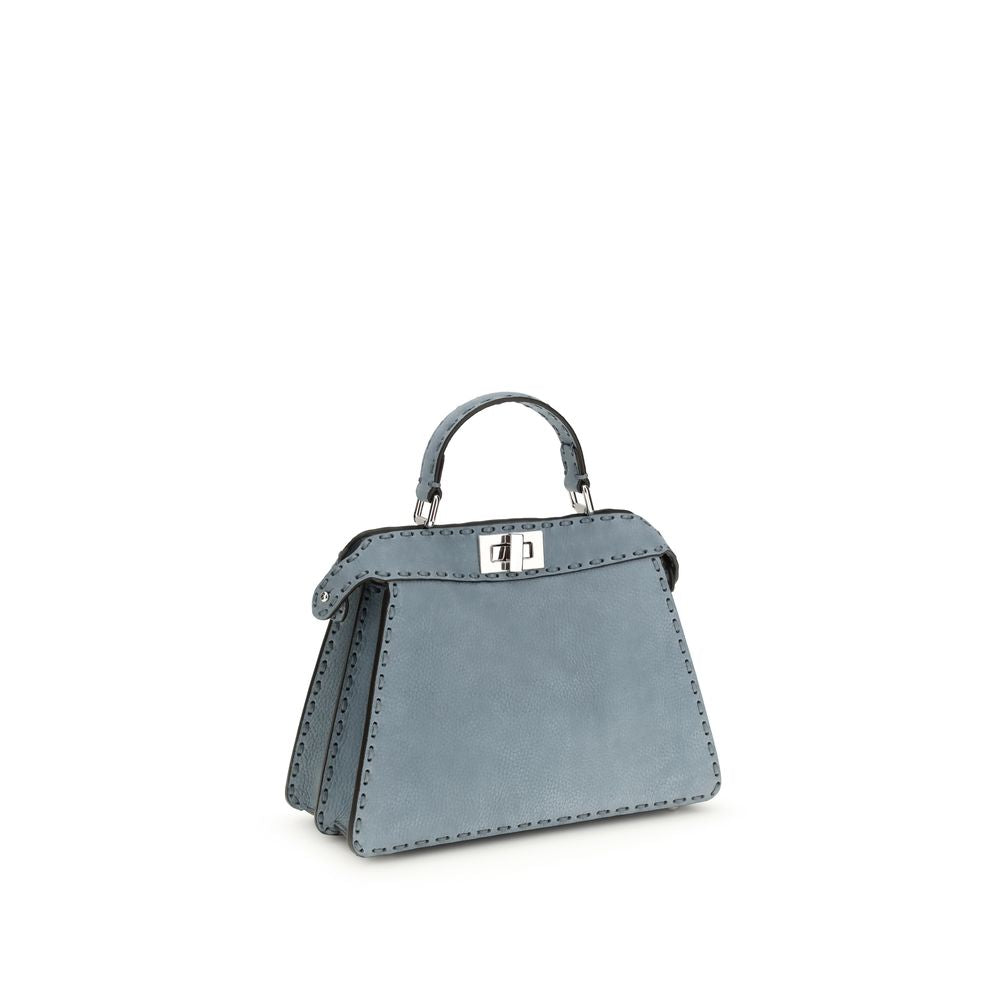 Blue Calf Leather Bos Taurus Handbag Fendi