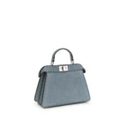 Blue Calf Leather Bos Taurus Handbag Fendi