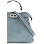 Blue Calf Leather Bos Taurus Handbag Fendi