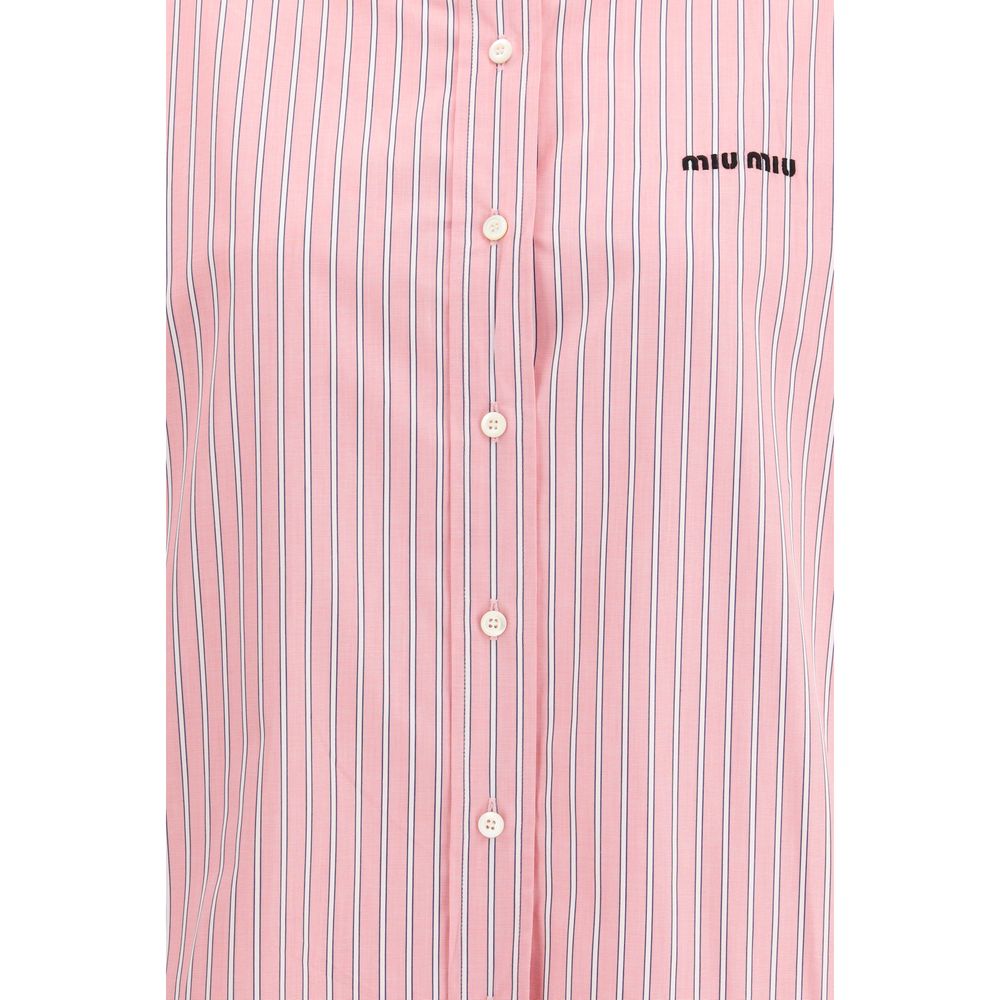 Multicolor Cotton Pattern Shirt Miu Miu