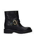 Black Leather Ankle Boots Chloé