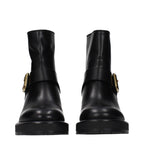 Black Leather Ankle Boots Chloé