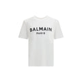 White Cotton T-Shirt Balmain