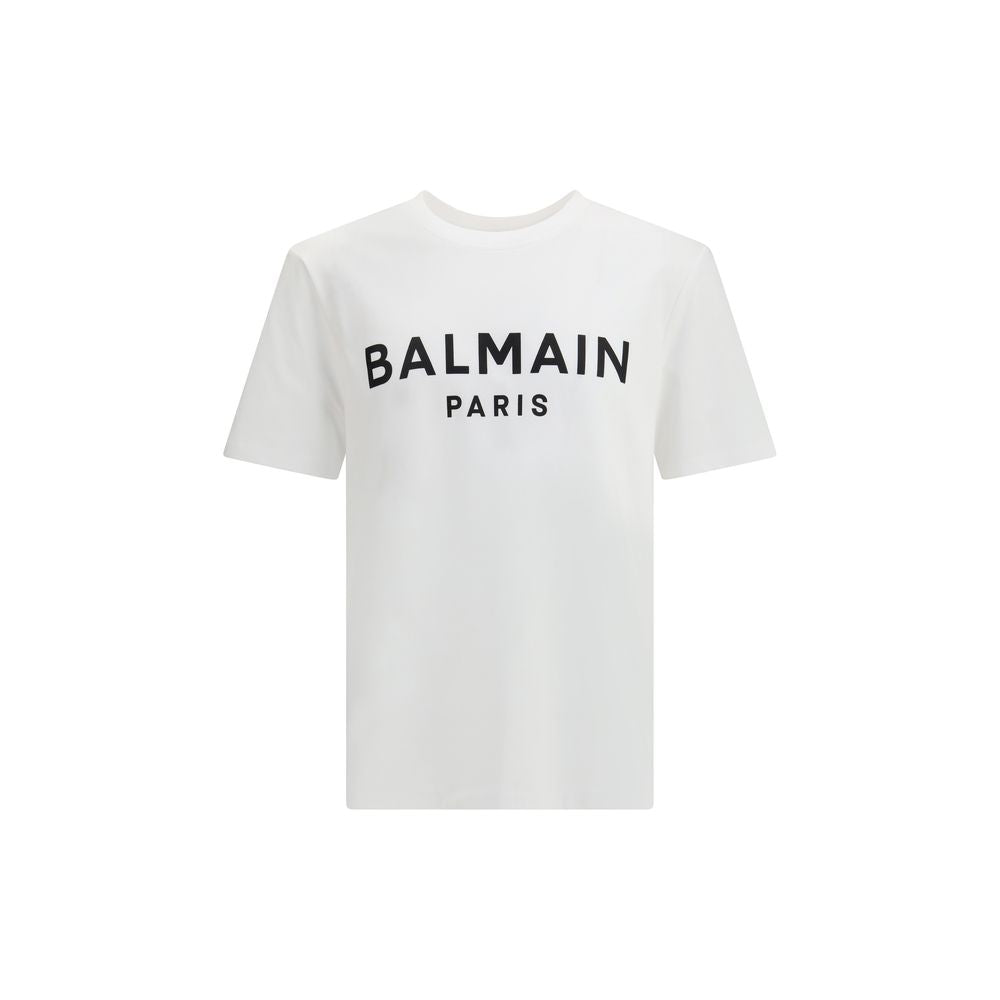 White Cotton T-Shirt Balmain
