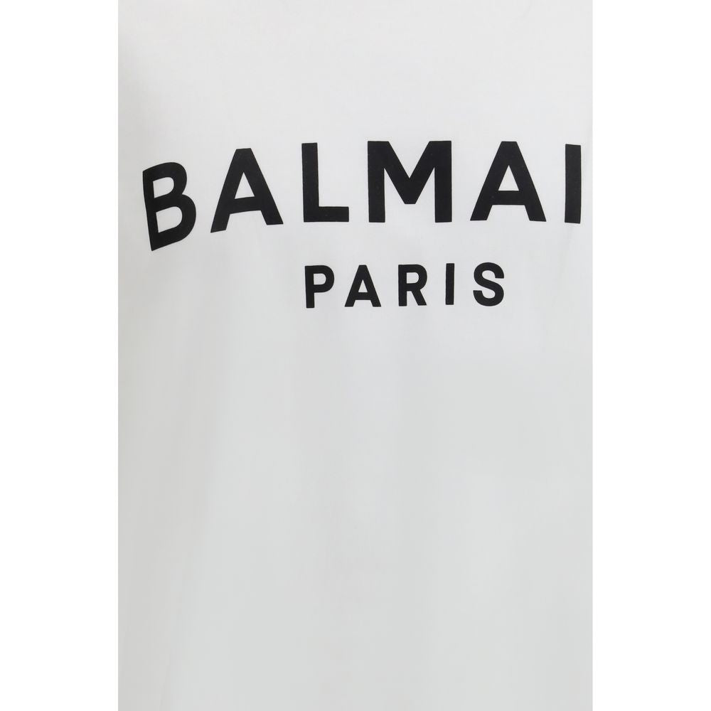 White Cotton T-Shirt Balmain