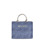 Blue Nylon Shoulder Bag
