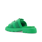 Bicolor Nylon Slides Bottega Veneta