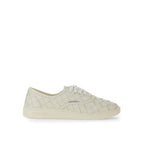 White Calfskin Low Top Sneakers Bottega Veneta