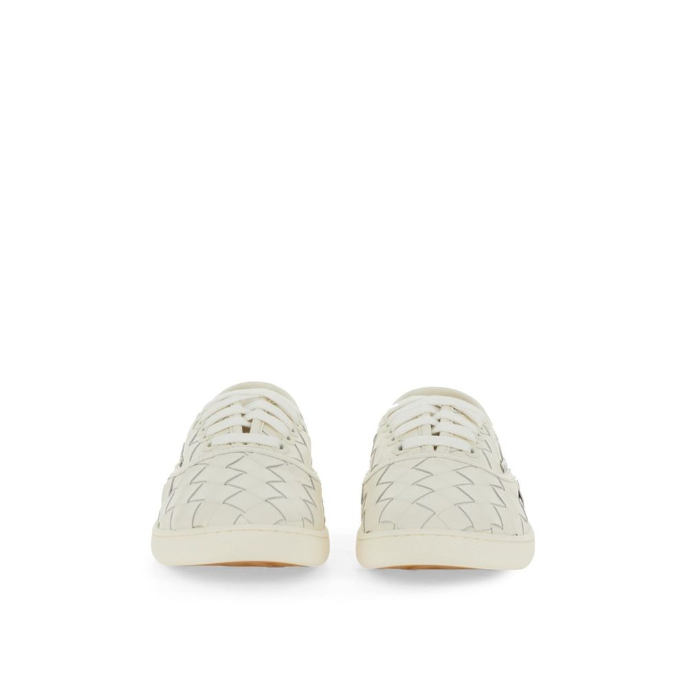 White Calfskin Low Top Sneakers Bottega Veneta