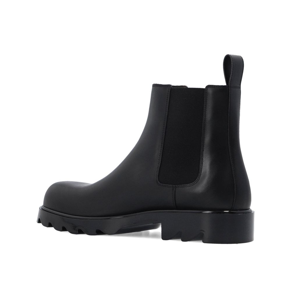 Black Calfskin Chelsea Boots Bottega Veneta