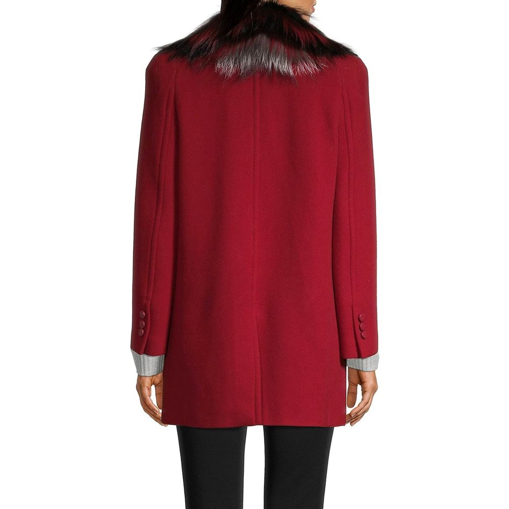 Multicolor Virgin Wool Coat Fendi