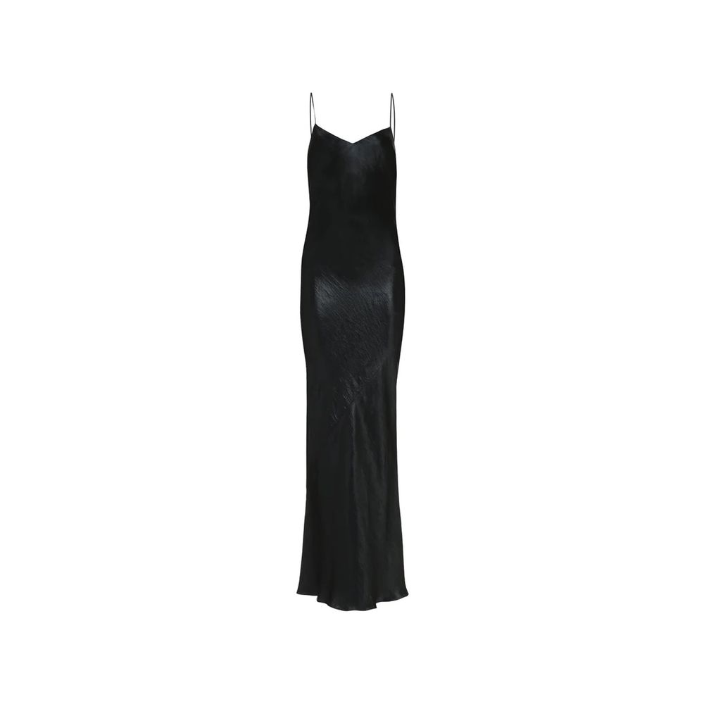 Black Acetate Casual Dress Saint Laurent