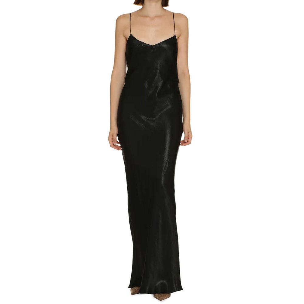 Black Acetate Casual Dress Saint Laurent