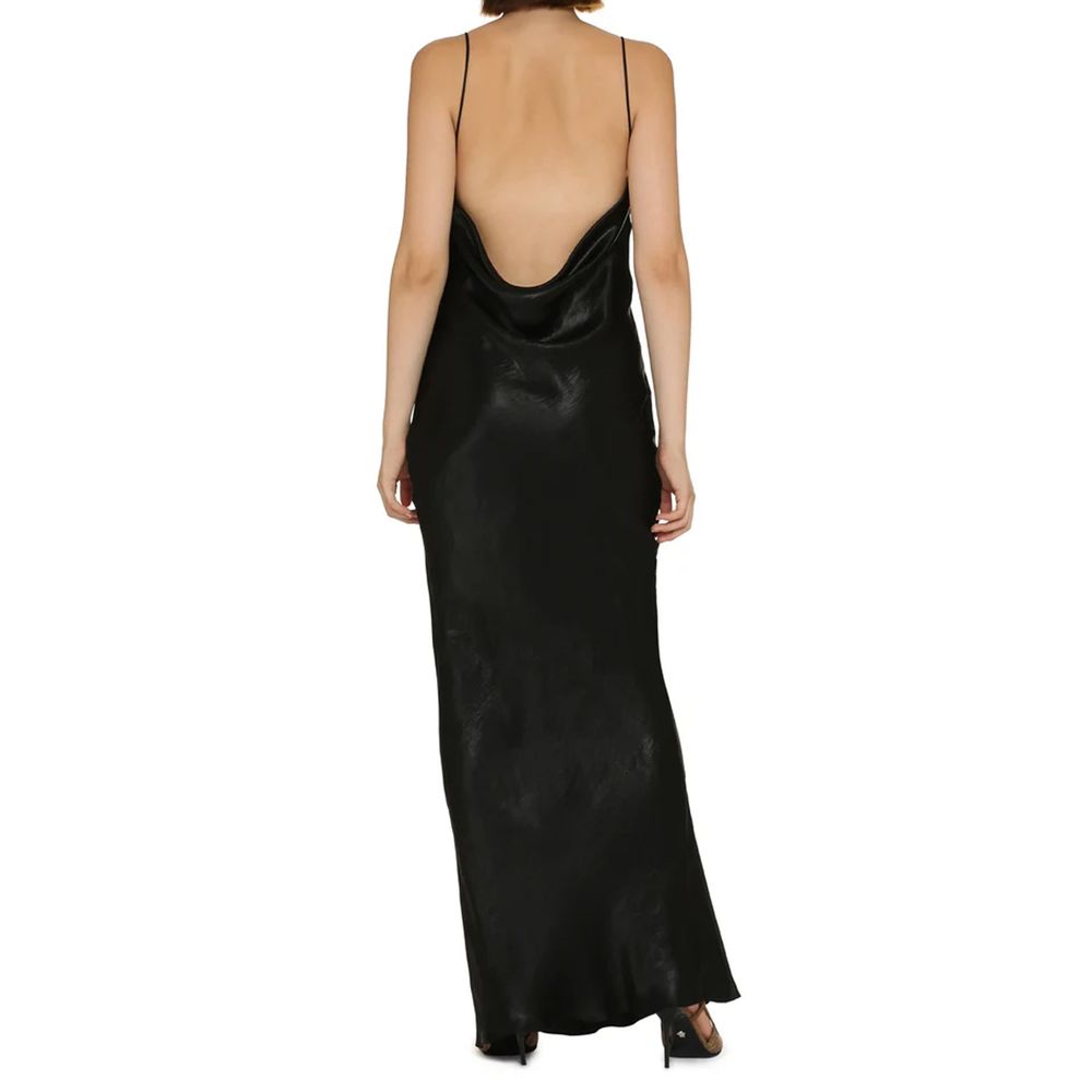 Black Acetate Casual Dress Saint Laurent