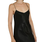 Black Acetate Casual Dress Saint Laurent