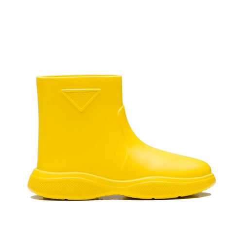 Bicolor Rubber Rain Boots Prada