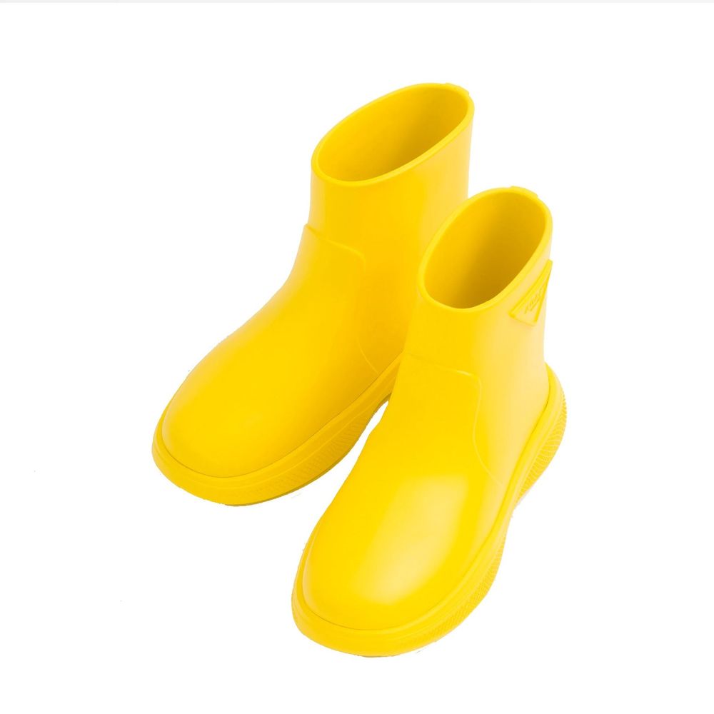Bicolor Rubber Rain Boots Prada