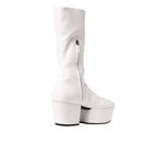 White Polyethylene Boots Prada