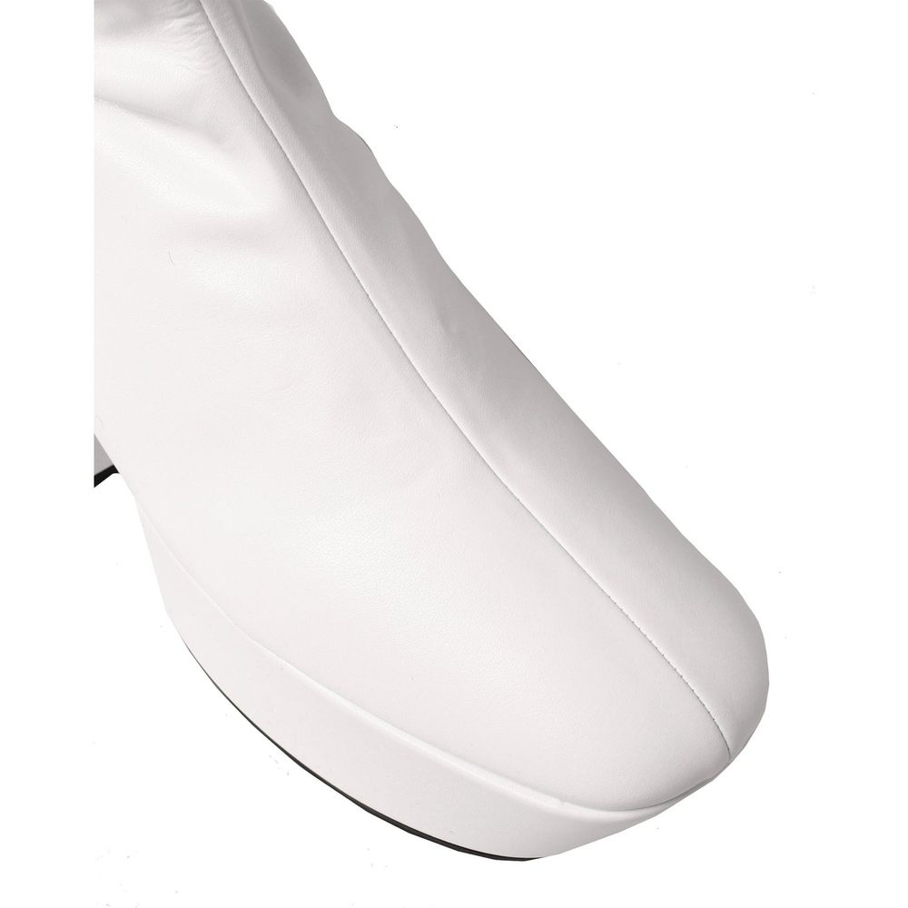 White Polyethylene Boots Prada