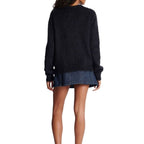 Black Mohair Sweatshirt Balmain