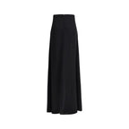 Black Silk Long Skirt Valentino