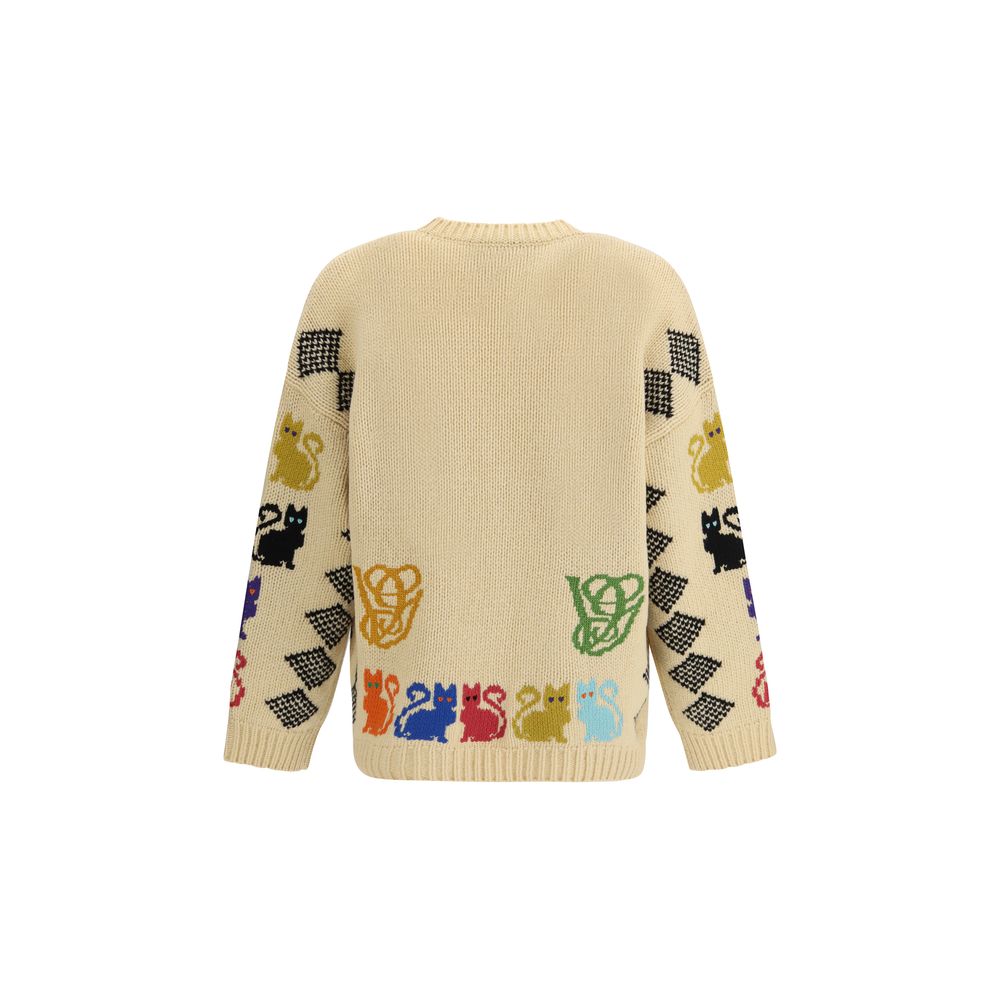 Multicolor Fleece Wool Cardigan Valentino