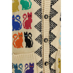 Multicolor Fleece Wool Cardigan Valentino