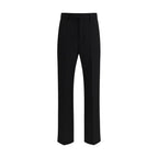 Black Fleece Wool Dress Pants Valentino