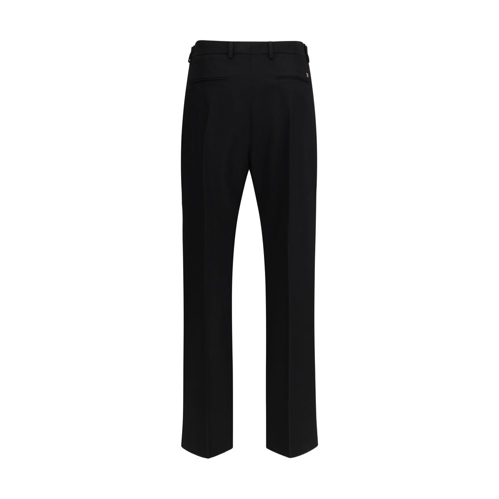 Black Fleece Wool Dress Pants Valentino