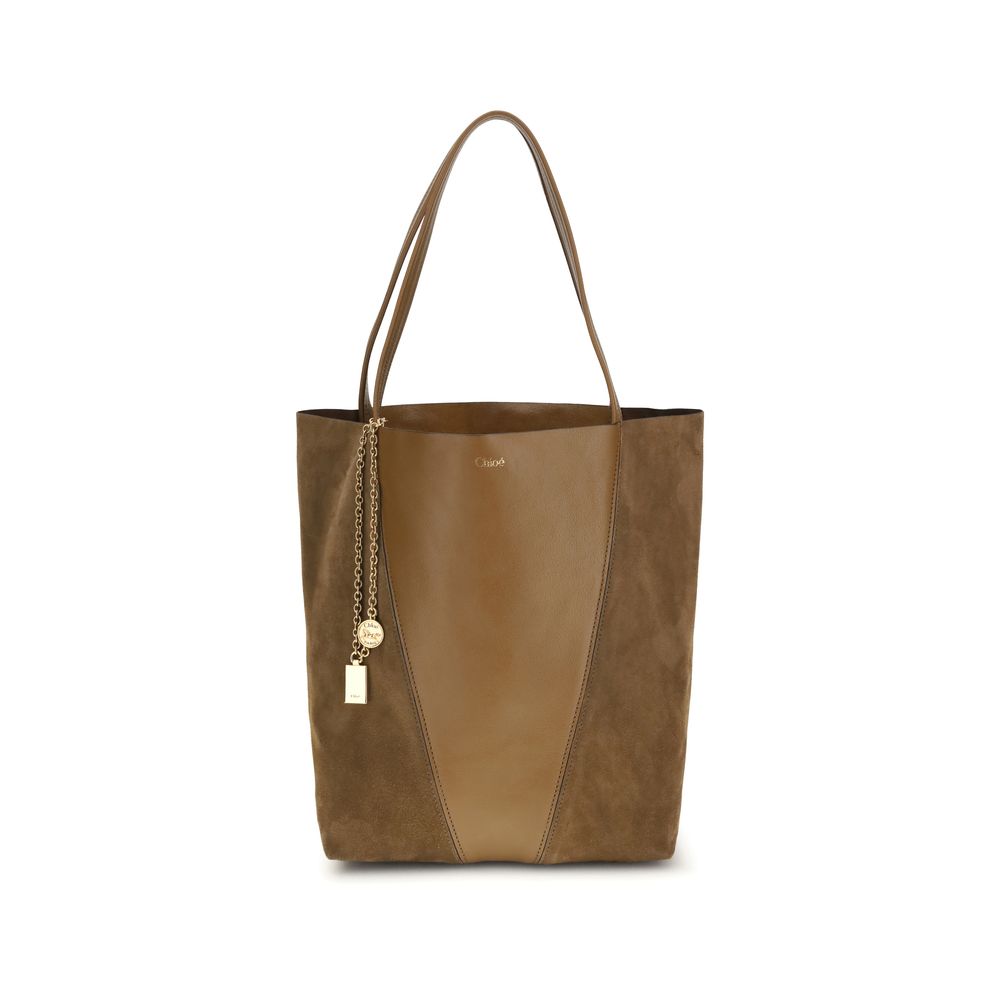 Beige Leather Shoulder Bag Chloé
