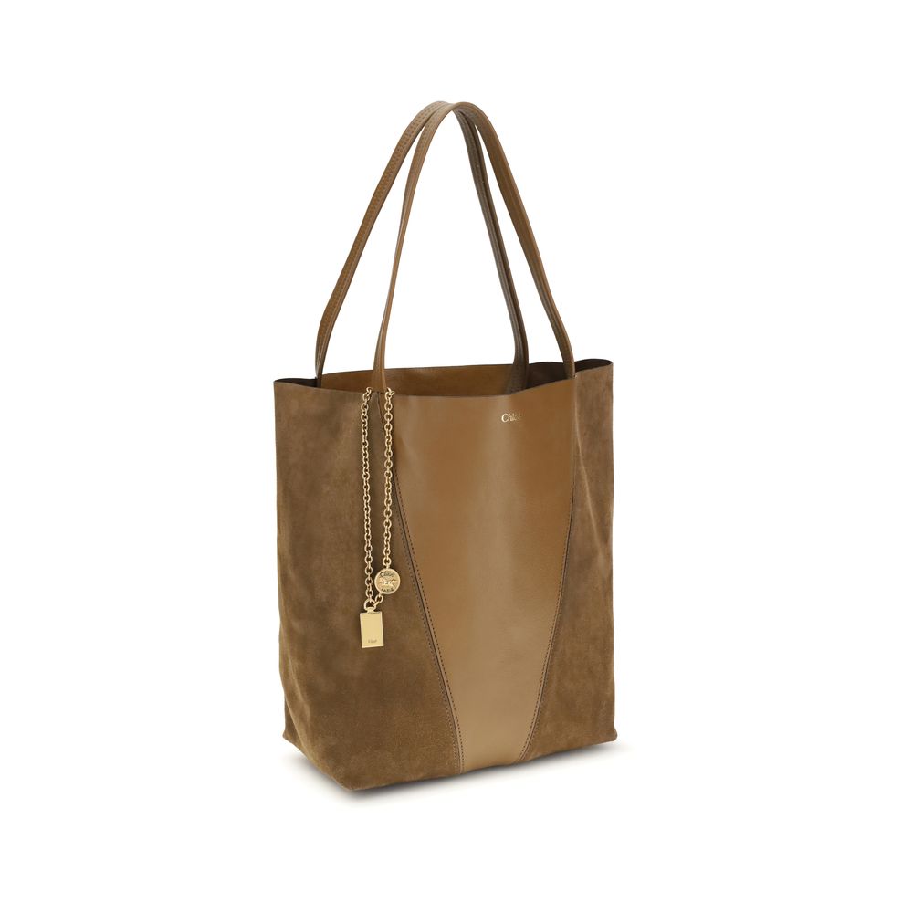 Beige Leather Shoulder Bag Chloé