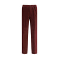 Bordeaux Cotton Casual Pants Fendi