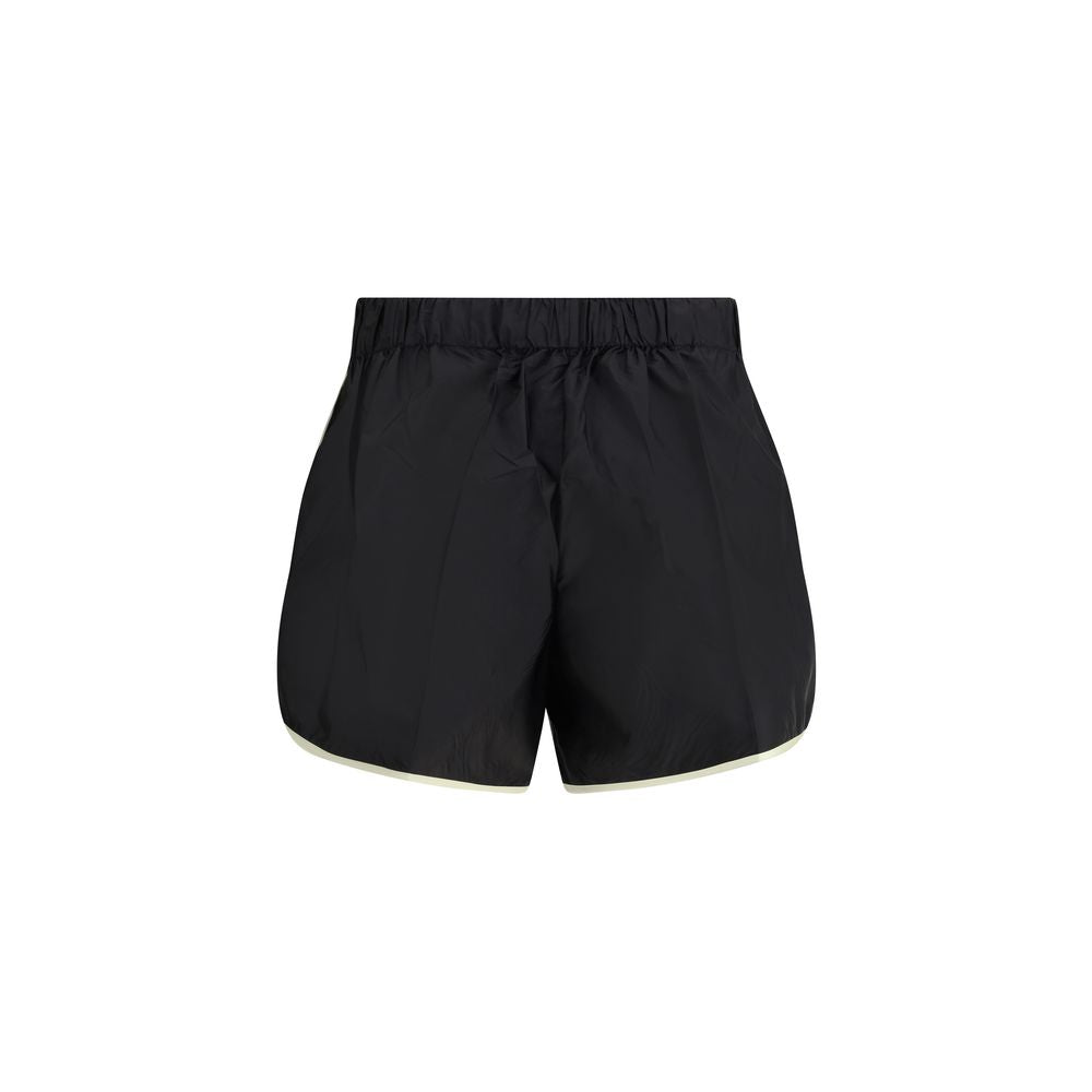Black Recycled Polyamide Bermuda Shorts Prada