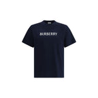 Blue Cotton T-Shirt Burberry