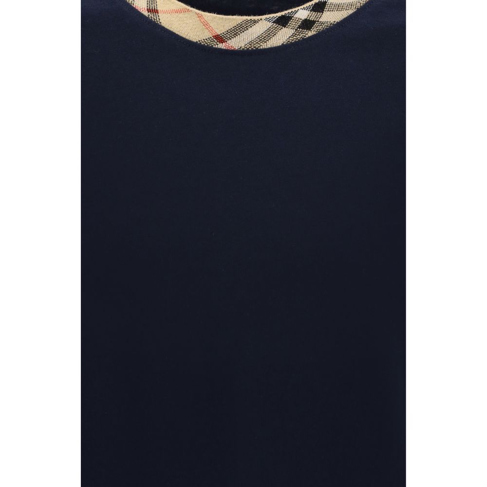 Blue Cotton T-Shirt Burberry