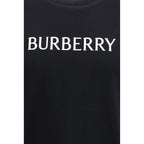 Black Cotton T-Shirt Burberry
