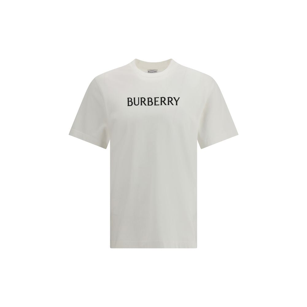White Cotton T-Shirt Burberry