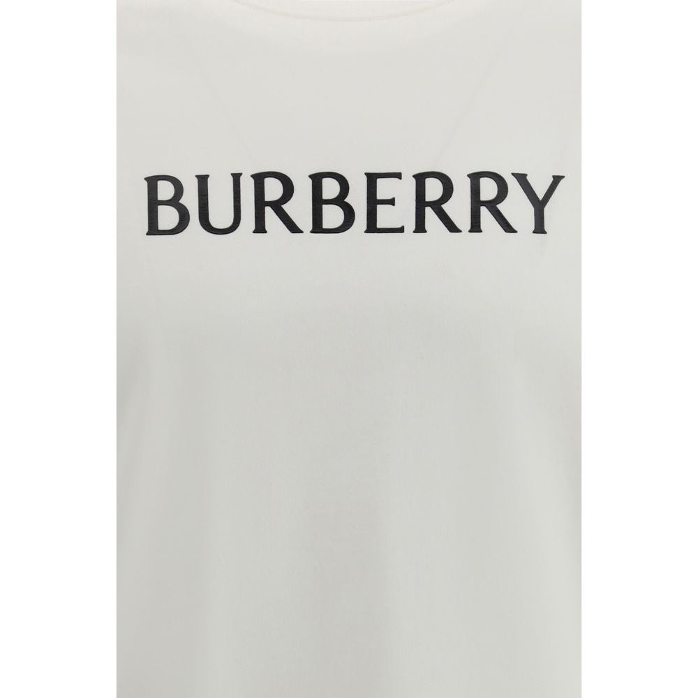 White Cotton T-Shirt Burberry