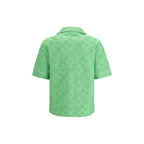Bicolor Cotton Shortsleeve Shirt