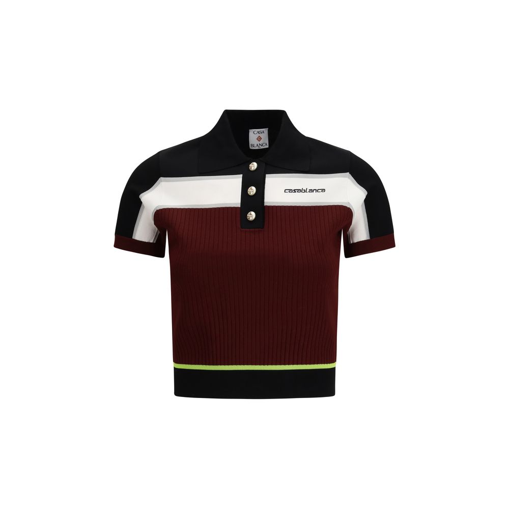 Multicolor Viscose Polo Shirt Casablanca