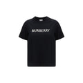 Black Cotton T-Shirt Burberry