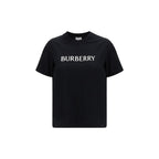 Black Cotton T-Shirt Burberry