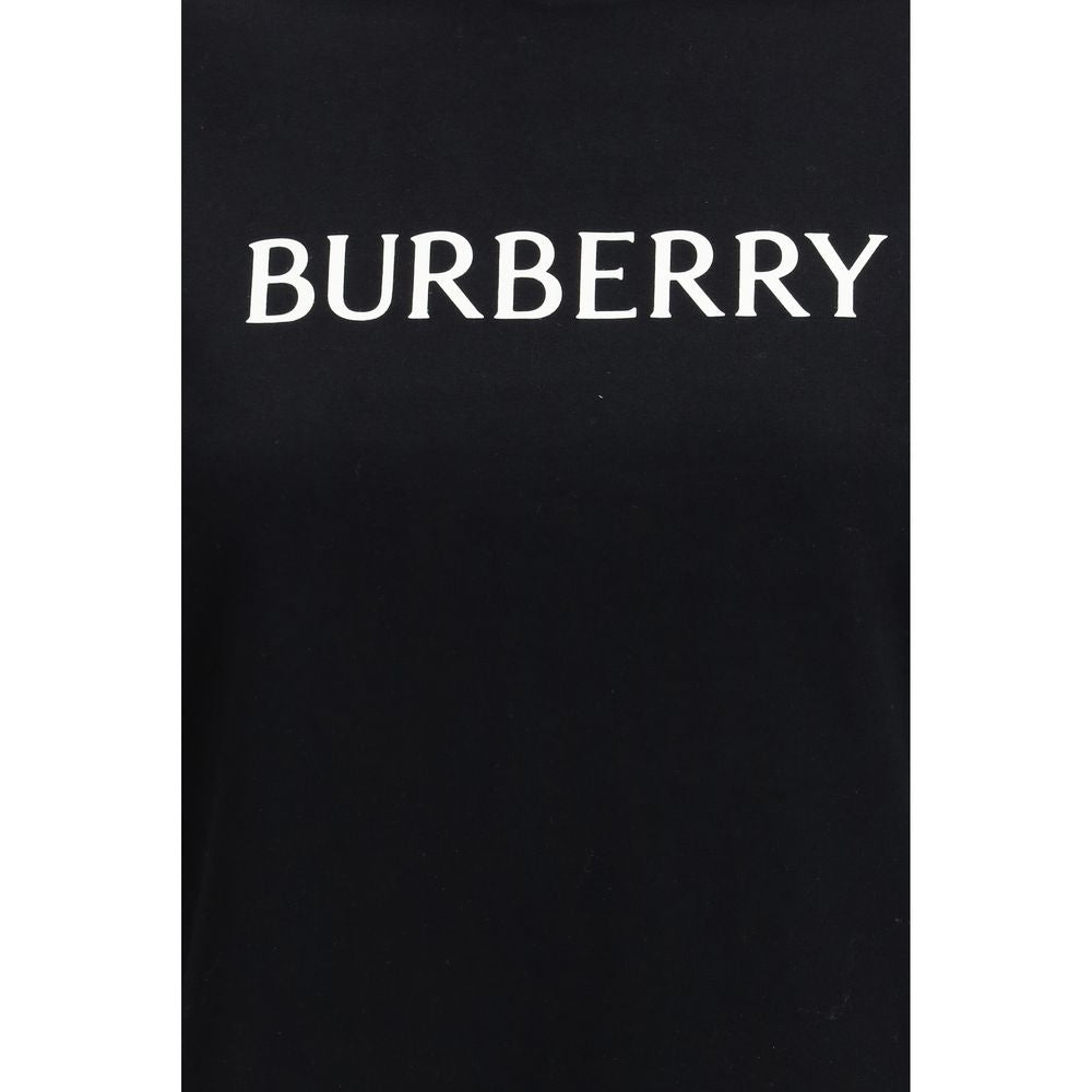 Black Cotton T-Shirt Burberry