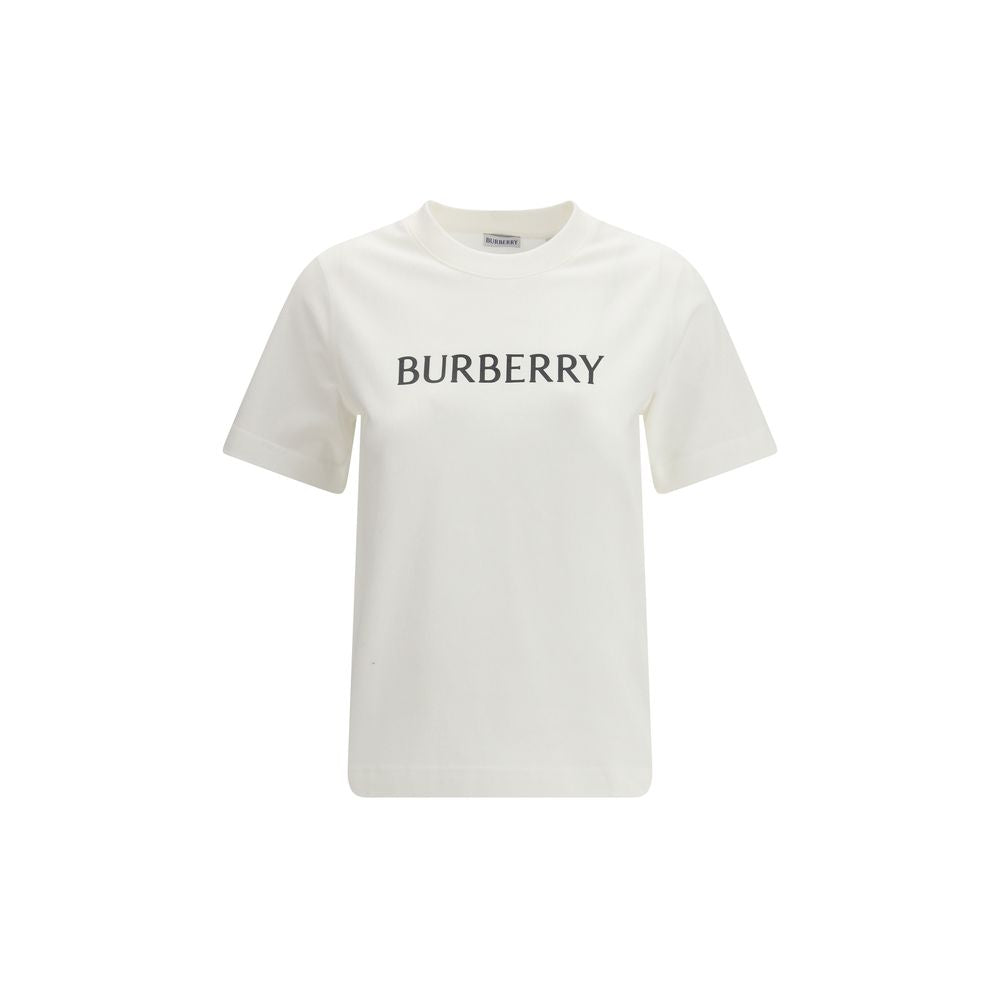 White Cotton T-Shirt Burberry