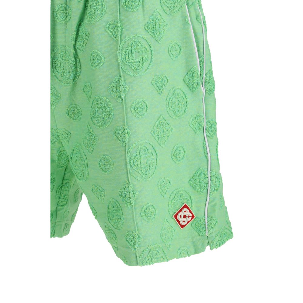 Bicolor Cotton Bermuda Shorts Casablanca