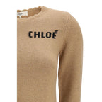 Brown Wool Sweatshirt Chloé