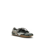 Gray Recycled Polyester Athletic Sneakers Miu Miu