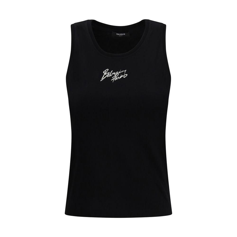 Black Cotton T-Shirt Balmain